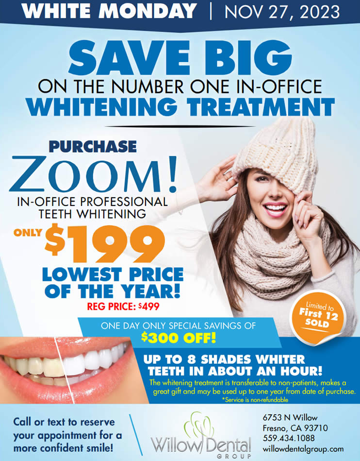 November special offer zoom whitening $199