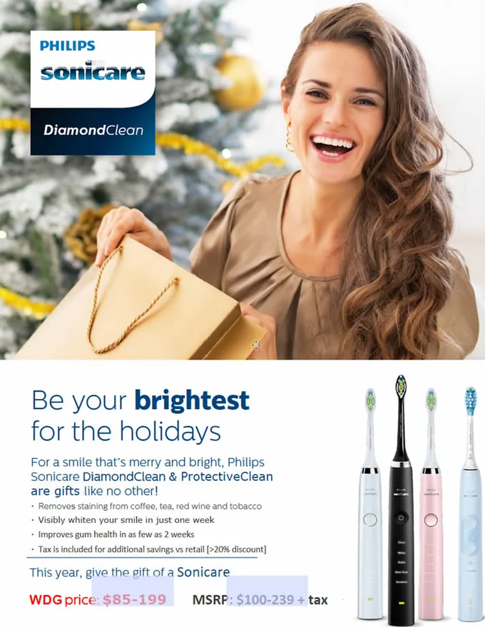 Specials Offer Sonic Toothbrush